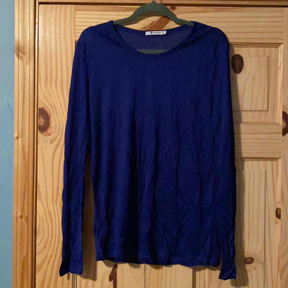 T by Alexander Wang Royal Blue Long Sleeve Size Large. Unworn, no tags